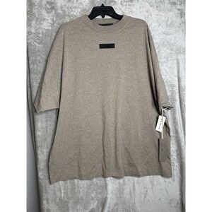 Mens Fear of God Essentials Heather Gray T-Shirt Size Medium New With Tags